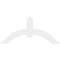 Ekena Millwork Archdale Architectural Grade PVC Gable Bracket, 60"W x 27 1/2"H x 2"D x 6"F, 11/12 Pitch GBP060X28X0206ARC00 - alternate 3